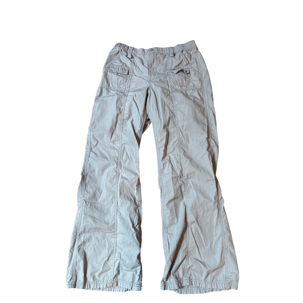 H&M Divided Cargo Pants Women Gray Wide Leg Y2K Gorpcore SIZE 4